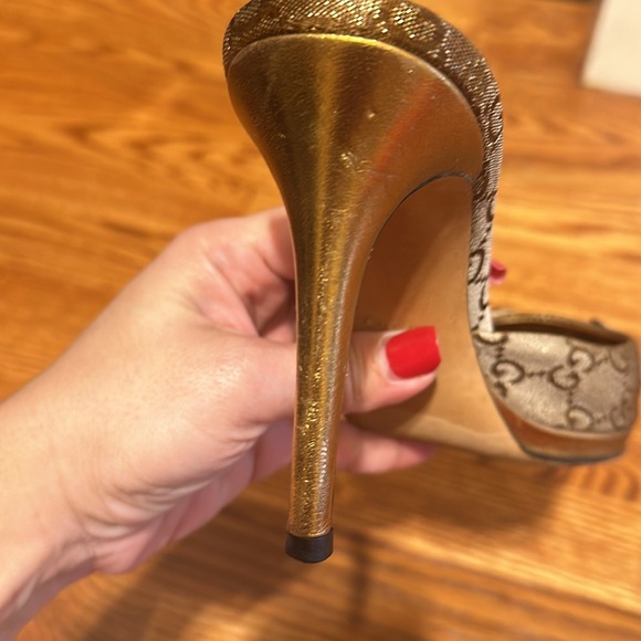 Gucci metallic sandals - Picture 6 of 9